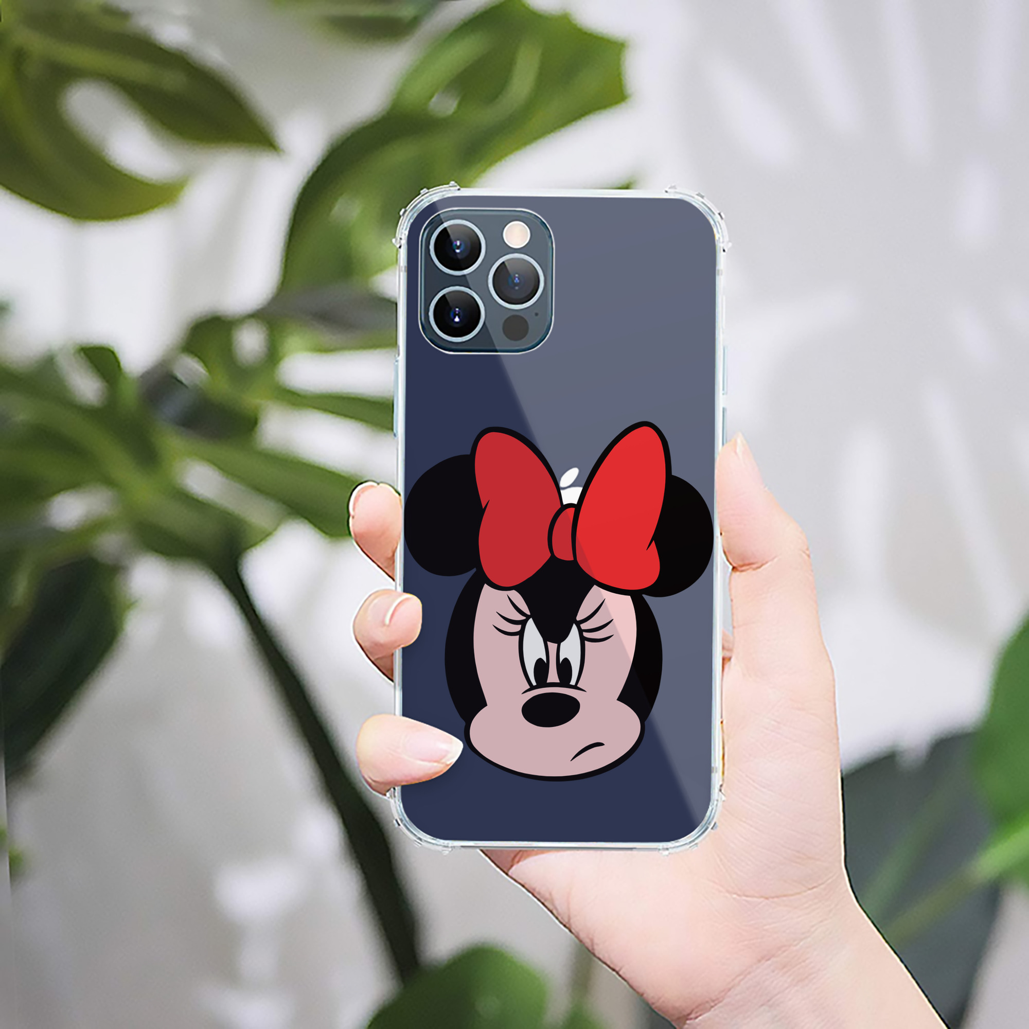 （画像用） ミッキーマウス Mickey Mouse 【iPhone 12シリーズ対応】透明スマホケース（クリアソフトケース）